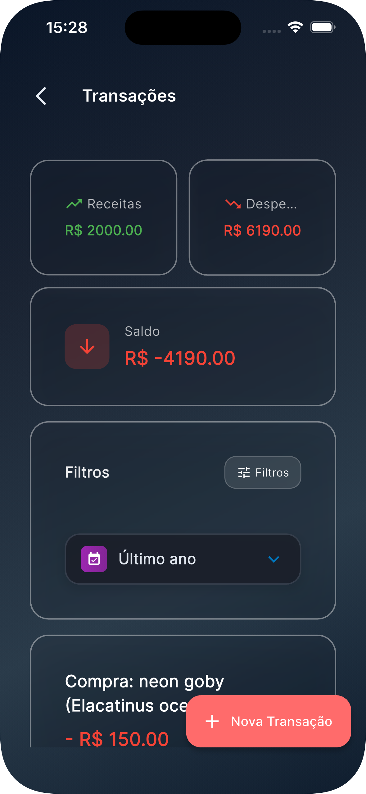 Controle financeiro